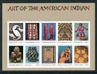 Art of American Indian Mint Sheet of 10 United States, 2004